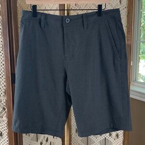 Hang Ten Men's 4-Way Stretch Regular Fit Hybrid‎ Walk Shorts, Dark Grey Sz 34